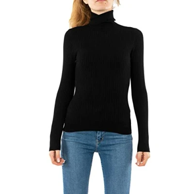 Image of ONLY Karol L/S Rollneck Jumper, Women&#039;s, Size: Small, Black
