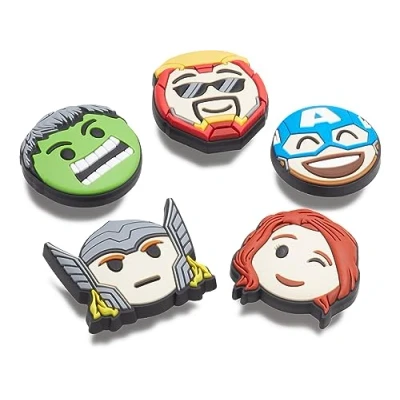 Image of Crocs Avengers Emojis Unisex 5 PACK Other accessories multicoloured, Size: One Size, Multi coloured