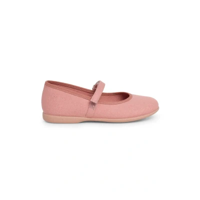 Image of Pisamonas Merceditas Ankle strap ballet pumps for kids, Size: 3.5, Maquillaje Textile/synthetics