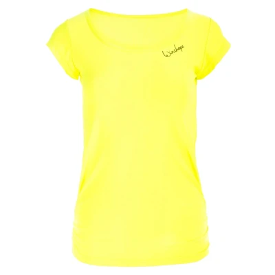 Image of Winshape Print Tshirt, Women&#039;s, Size: XXL, Neon yellow