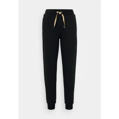Image of BOSS Stripe Pants CUFF Pyjama bottoms, Women&#039;s, Size: Large, Black