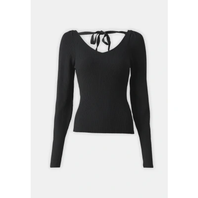 Image of ONLY Onlleelo Vneck Jumper, Women&#039;s, Size: XS, Black