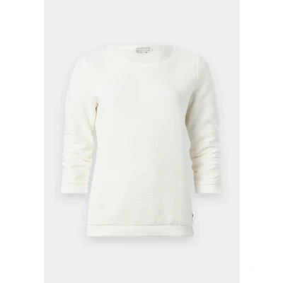 Image of TOM Tailor Denim Structured Sweatshirt offwhite, Women&#039;s, Size: XXL, Off white