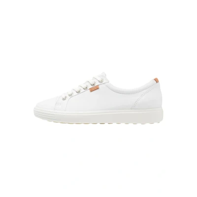 Image of ECCO SOFT 7 Trainers, Women&#039;s, Size: 4 4.5, White Leather