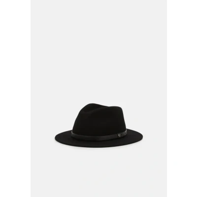 Image of Brixton Messer Fedora Unisex Hat, Size: 6.75, Black