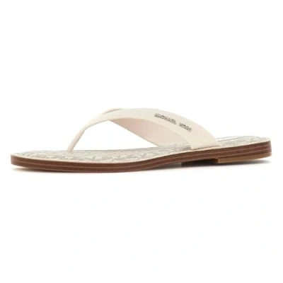 Image of Michael Kors KOKO Tbar sandals, Women&#039;s, Size: 3.5, Light cream Leather