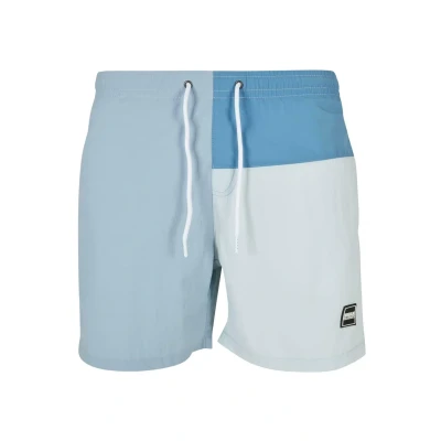 Image of Urban Classics 3 Block Swimming shorts, Men&#039;s, Size: Small, Pastelblue