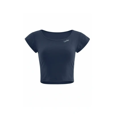 Image of Winshape Functional Light AND SOFT Cropped Kurzarm Sports Tshirt, Women&#039;s, Size: XS, Anthracite