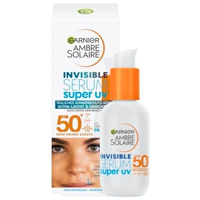 Image of Garnier Ambre Solaire SPF 50+ Super UV Invisible Face Serum 30ml
