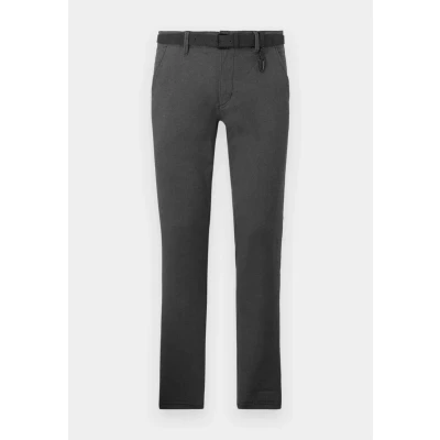 Image of TOM Tailor Denim Structured Straight Chinos, Men&#039;s, Size: 29x32, Anthracite