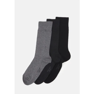 Image of Falke Happy Giftbox 3Pack Socks, Men&#039;s, Size: 9 11.5, Black/grey