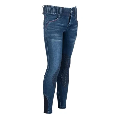 Image of HKM SS&#039;24 Kids Denim Breeches Aymee Knee Grip
