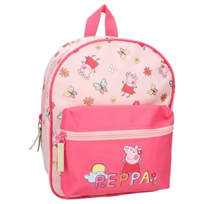 Image of Kidzroom Backpack Peppa PIG I LOVE THIS! Unisex School bag for kids, Size: One Size, Pink