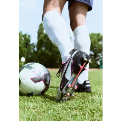 Image of Puma KING Ultimate Screwin stud football boots Silver coloured/black/sun struck/white, Men&#039;s, Size: 080, struck/white