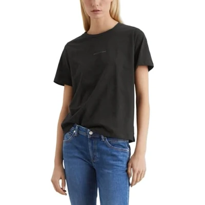 Image of Marc O&#039;Polo Denim Shortsleeve Roundneck Basic FIT WITH LOGO Tshirt, Women&#039;s, Size: XL, Black