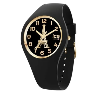 Image of Ice Watch Cocorico Watch, Men&#039;s, Size: Small, Eiffel tower black s
