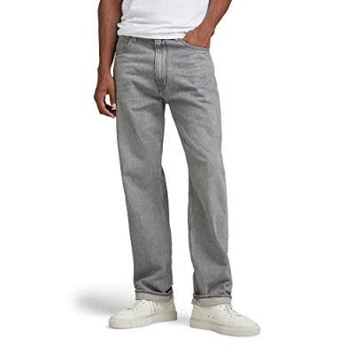 Image of G STAR TYPE 49 Relaxed Straight fit jeans, Men&#039;s, Size: 30x34, Faded grey limestone