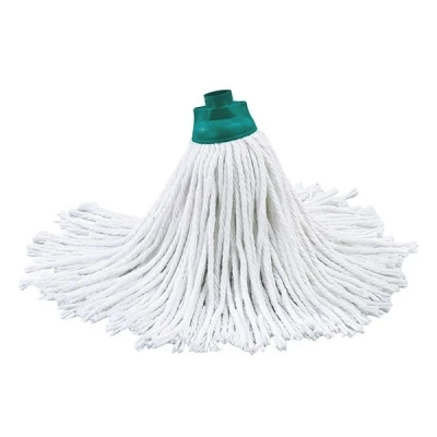 Image of Leifheit Head Classic Mop Cotton or Power Extra high Water Absorption with Twisted Strands Washable at 60�, Fabric, White, 8 x 31 cm