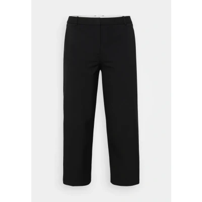 Image of Tommy Hilfiger Curve WIDE CROP Trousers, Women&#039;s, Size: 18, Black