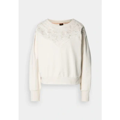 Image of BOSS EVEN Sweatshirt, Women&#039;s, Size: Medium, Open white