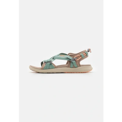 Image of Columbia Walking sandals, Women&#039;s, Size: 4, Fungi/apricot Textile