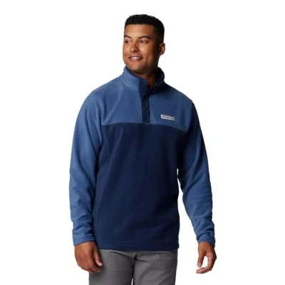 Image of Columbia Steens mountain HALF SNAP Fleece jumper, Men&#039;s, Size: Medium, Collegiate navy/dark
