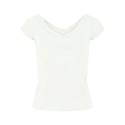 Image of Pieces Pcmaliva Vneck Basic Tshirt, Women&#039;s, Size: Small, Bright white