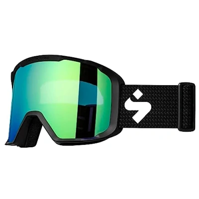 Image of Sweet Protection Durden RIG Reflect Unisex Ski goggles, Size: One Size, Emerald/matte black/black trace