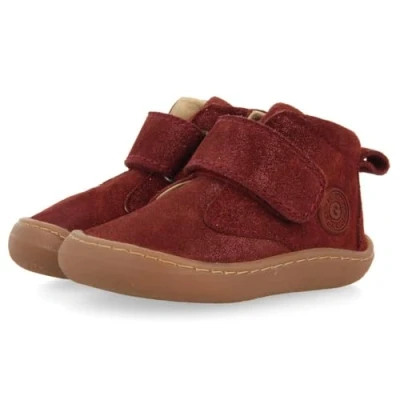 Image of Gioseppo OURE Barefoot Baby shoes for kids, Size: 8K, Burdeos Suede