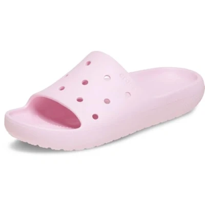 Image of Crocs Classic Slide Unisex Pool slides, Size: M3/W4, Pink milk Synthetics