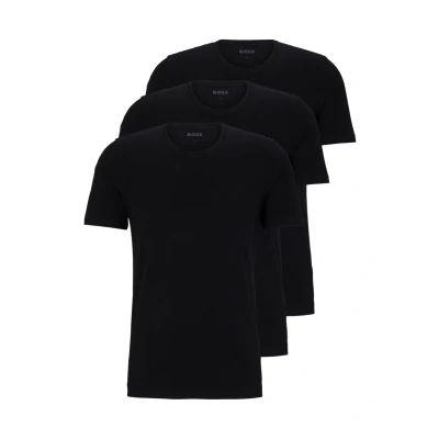 Image of BOSS Classic 3 Pack Undershirt, Men&#039;s, Size: Small, Black