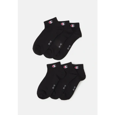 Image of Champion Quarter Socks 6 PACK Unisex Sports socks, Size: 8, Black