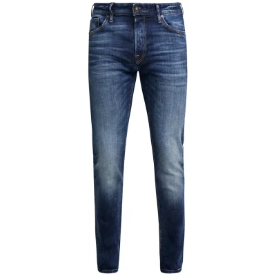 Image of JACK &amp; JONES Men&#039;s Slim Jeans, Blue Denim, 36W / 32L