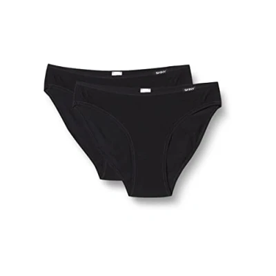Image of Skiny Damen RIO SLIP 2ER PACK Briefs, Women&#039;s, Size: 8, Black