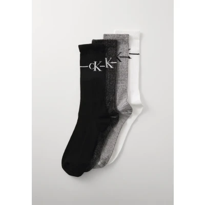 Image of Calvin Klein Underwear MEN SOCK Giftbox 4 PACK Socks, Men&#039;s, Size: One Size, Black/white