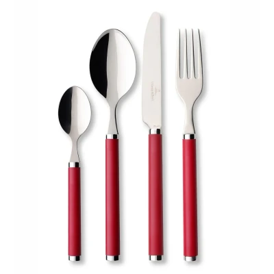 Image of Villeroy &amp; Boch Cutlery Set Play! Red Roses 24 Piece