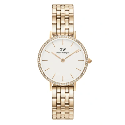 Image of Daniel Wellington Petite Lumine Bezel 5LINK Watch Rose goldcoloured, Size: 28, gold coloured