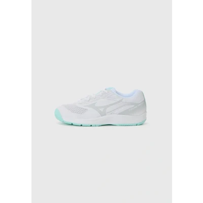Image of Mizuno Cyclone Speed 5 Volleyball shoes, Women&#039;s, Size: 7, White/blue shoes