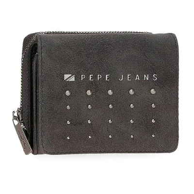 Image of Pepe Jeans Holly Wallet with Coin Purse, One Size, Black/White, Purse