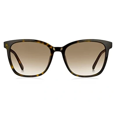 Image of Tommy Hilfiger Sunglasses, Women&#039;s, Size: 54, Dark havana