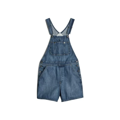 Image of G Star Short Dungaree WMN Dungarees, Women&#039;s, Size: XXS, Faded cliffside blue