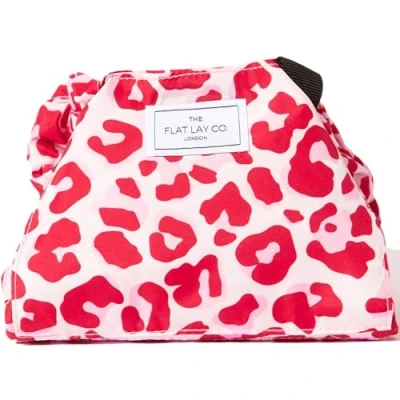 Image of The Flat Lay Co. Drawstring Bag Pink Leopard