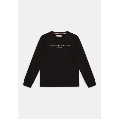 Image of Tommy Hilfiger Essential Unisex Sweatshirt for kids, Size: 6 9m, Black