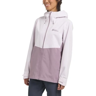 Image of Jack Wolfskin Weiltal Hardshell jacket, Women&#039;s, Size: Medium, Pale lavendar