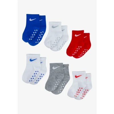 Image of Nike Sportswear POP Color Gripper Infant Toddler Ankle 6 PACK Socks for kids, Size: 12m, Game royal