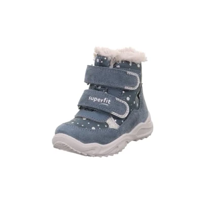 Image of Superfit Glacier Unisex Winter boots for kids, Size: 4.5K/5K, Blau/hellgrau Leather and textile