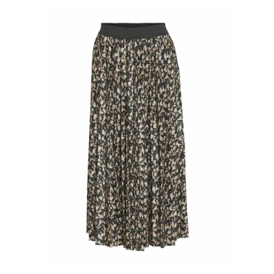 Image of VILA Vinitban MIDI Aline skirt, Women&#039;s, Size: XS, Black