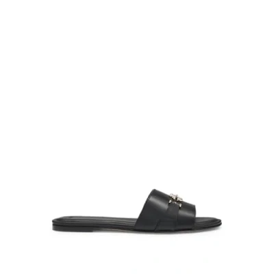 Image of BOSS Emberlyn Mules, Women&#039;s, Size: 5, Black Leather