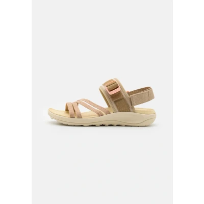 Image of Merrell District 4 Backstrap Walking sandals, Women&#039;s, Size: 8, Khaki Textile