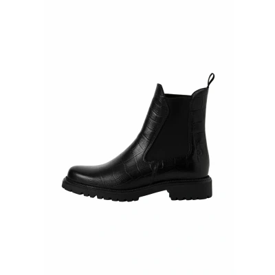 Image of Tamaris Elegante Chelsea Ankle boots, Women&#039;s, Size: 8, Black croco shoes
